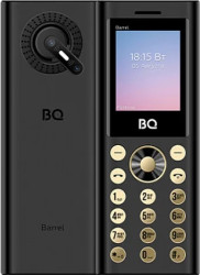 Мобильный телефон BQ BQ-1858 Barrel (черный/золотистый)